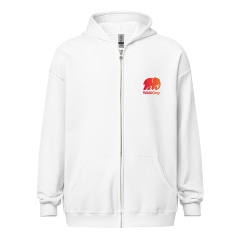 Elephant Conservation - Full Zip Womens Hoodie